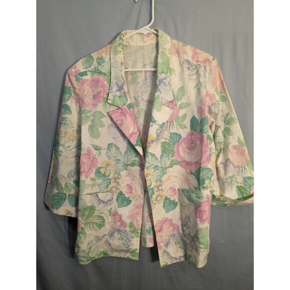 Vintage Floral Blazer Jacket - Picture 3 of 6